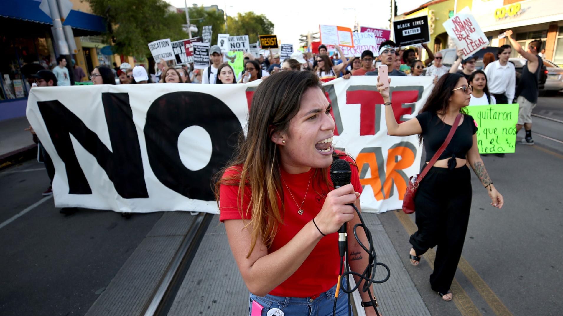 600 rally at Tucson city hall in support of DACA, immigrant families